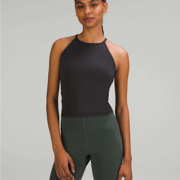 lululemon athletica Tops - 💛 Lululemon | Nulu High-neck Yoga Tank Top | Black | Size 4